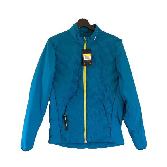 Nike Aeroloft Men's puffer jacket standard fit blue Size 6 - Picture 1 of 9